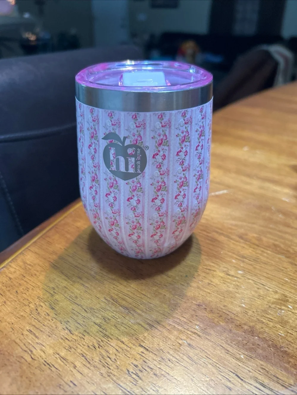 Pink Floral Insulated Tumbler
